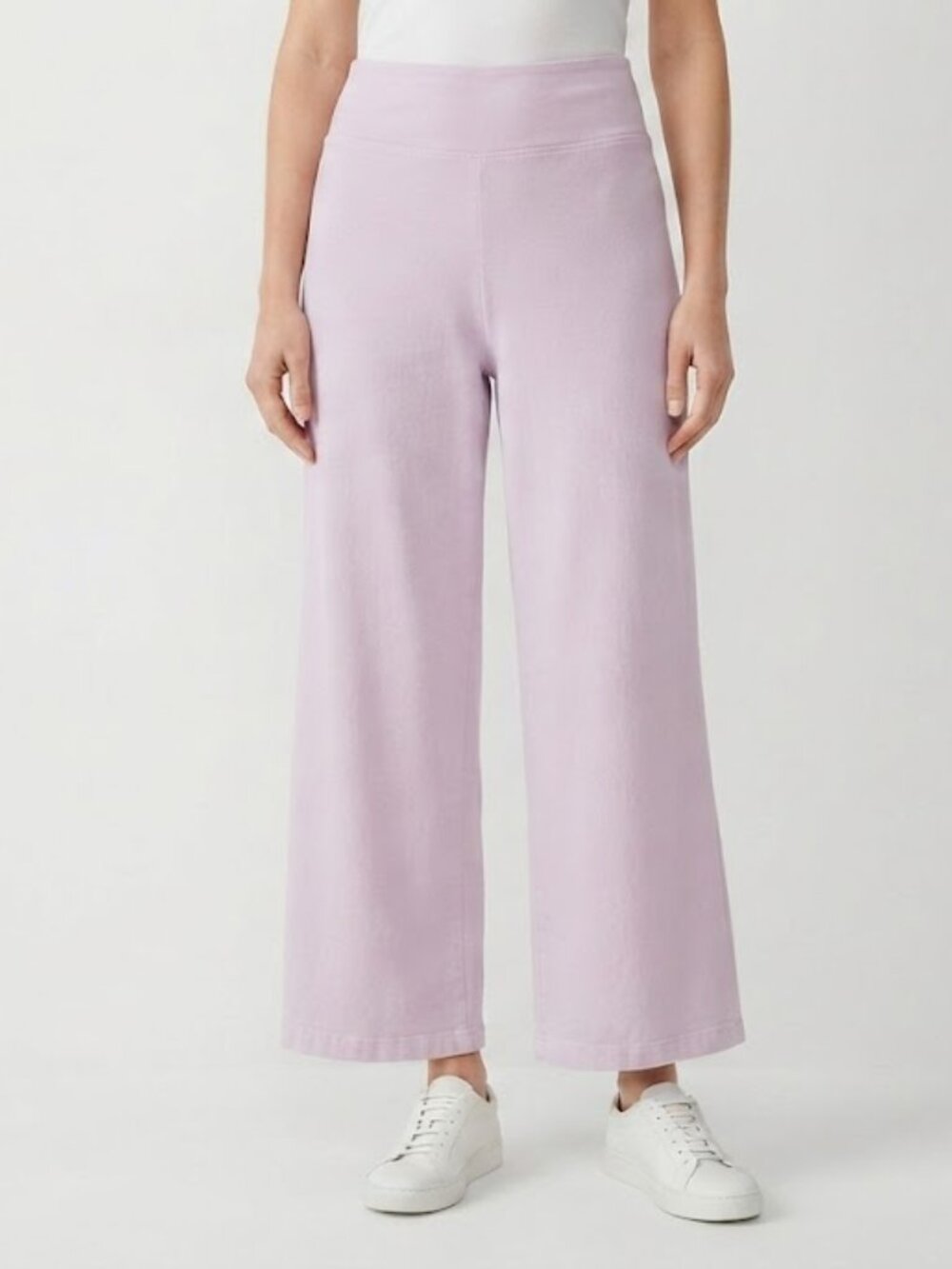Baby Pink High-Waist Wide-Leg Palazzo Pants